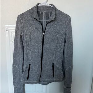 Women's Gray Zip-Up Jacket